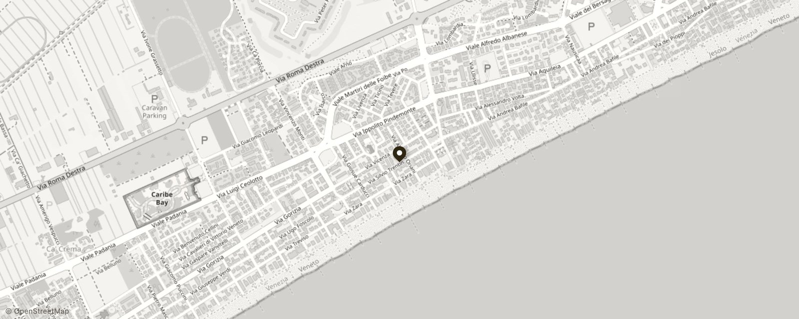 Mappa: Via Silvio Trentin, 42/E, 30016 Lido di Jesolo